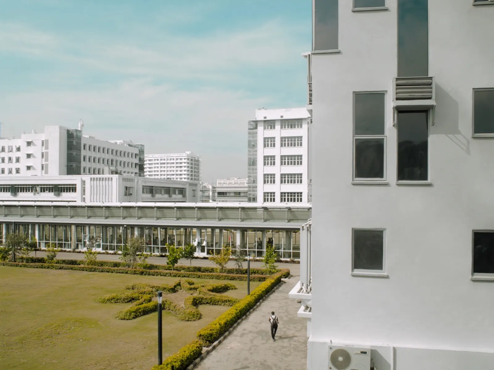 modern pharmaceutical research and manufacturing campus in Hyderabad, India