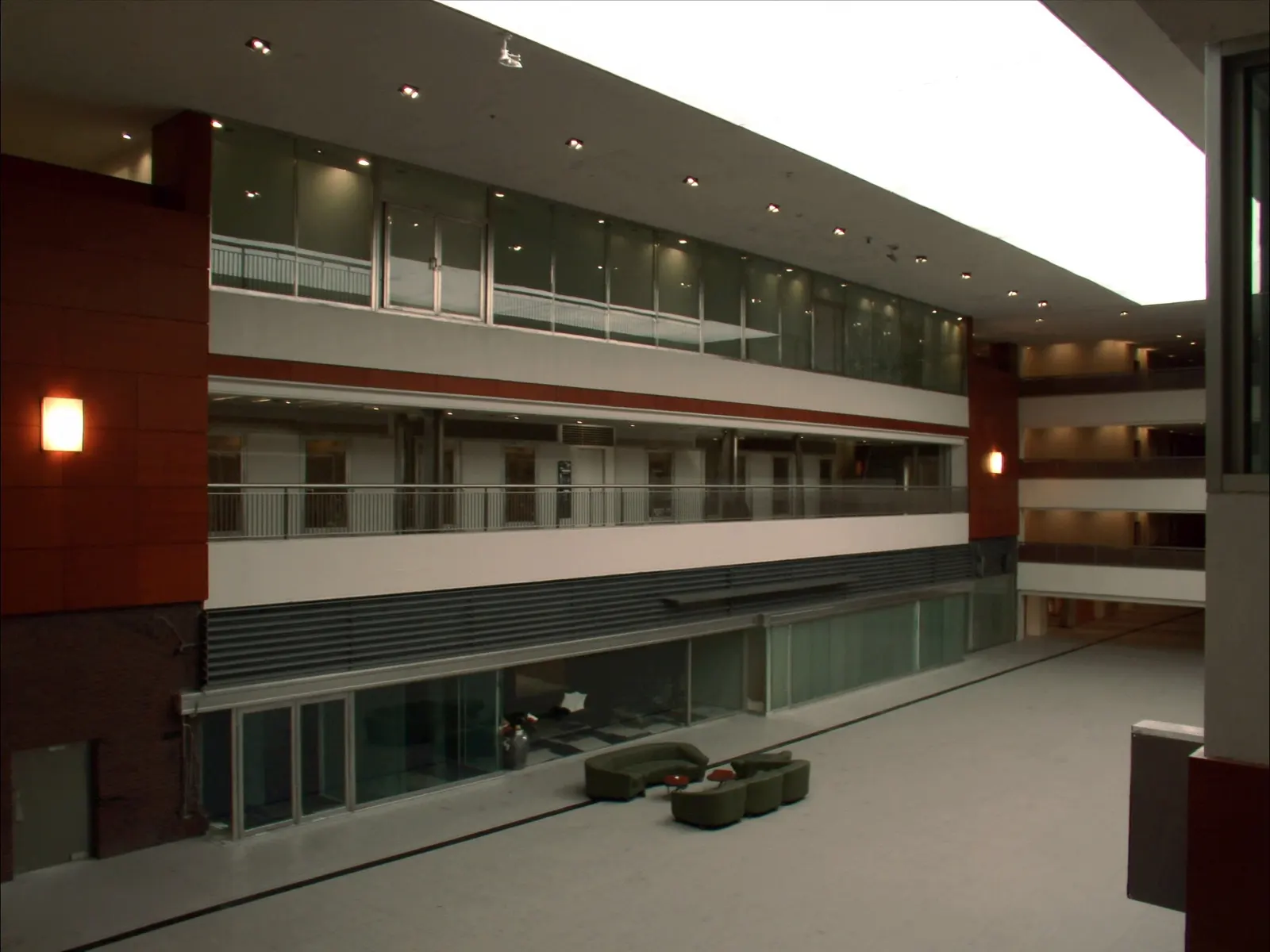 modern Japanese IT services headquarters lobby in Tokyo