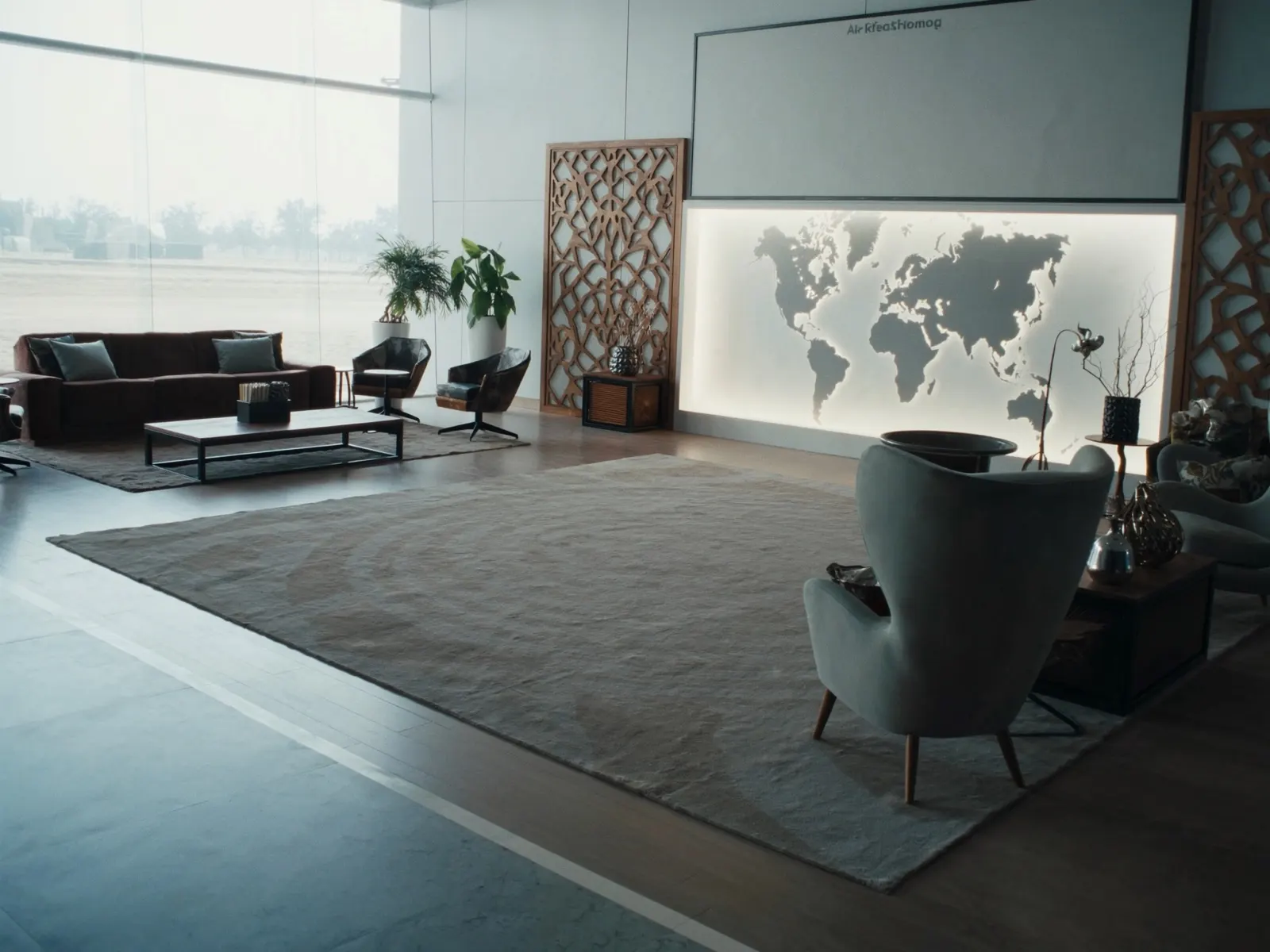 modern travel agency office in Dubai