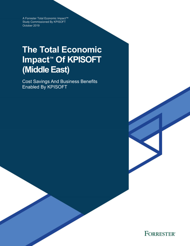 cover of Forrester TEI: a Middle East government entity