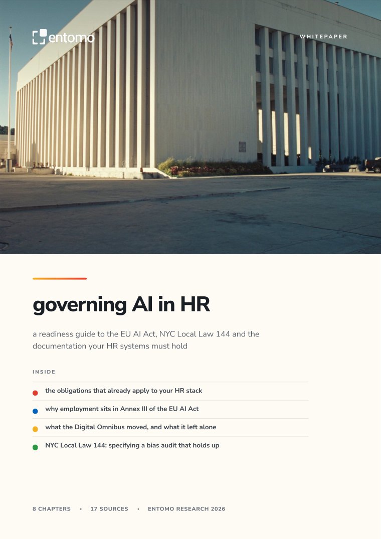 cover of governing AI in HR